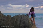 On the rocks at Tulum