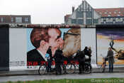 An iconic image, now a mural at the Eastside Gallery