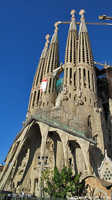 The Sangria Familia Cathedral in Barcelona.  Under construction for 80 years, still not finished...