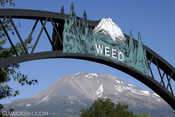 Weed, a town at the base of Mount Shasta in Northern California