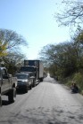 Pan American Highway at a standstill.