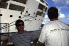The closest You'll Ever See DocV to a Cruise Ship