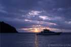 Fiji Aggressor at Sunset