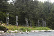 Gwaii Hynaas Haida Poles