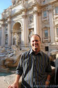 Mr G at the Trevi Fountain