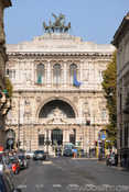 The Rome Courthouse, viewed from across the Tiber