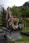 Balinese Statuary in Water Garden
